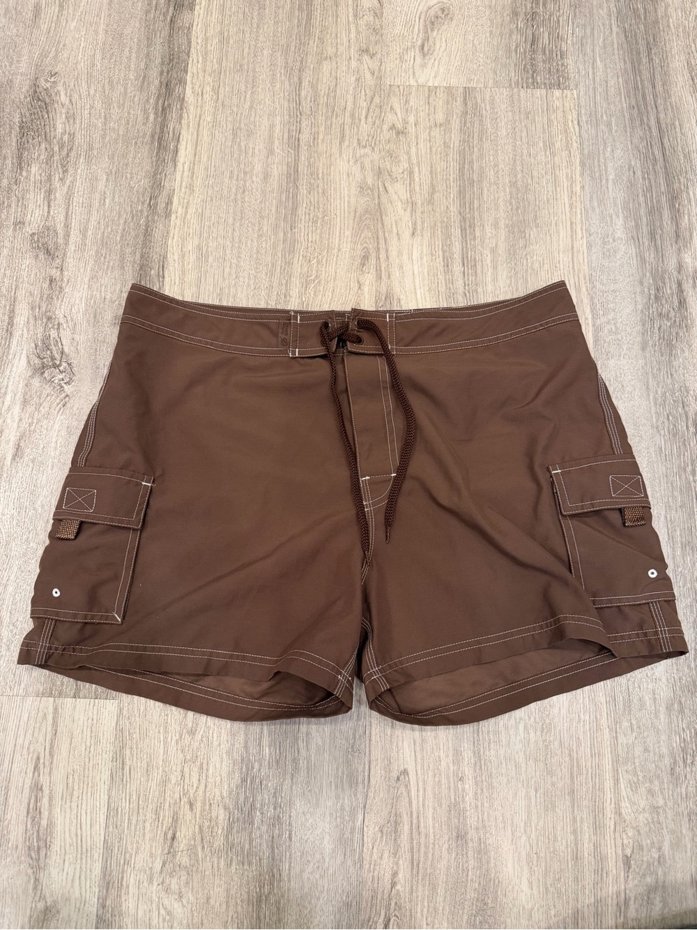 Beach Rays Size 14 Brown Cargo Board Shorts Y2K Surf